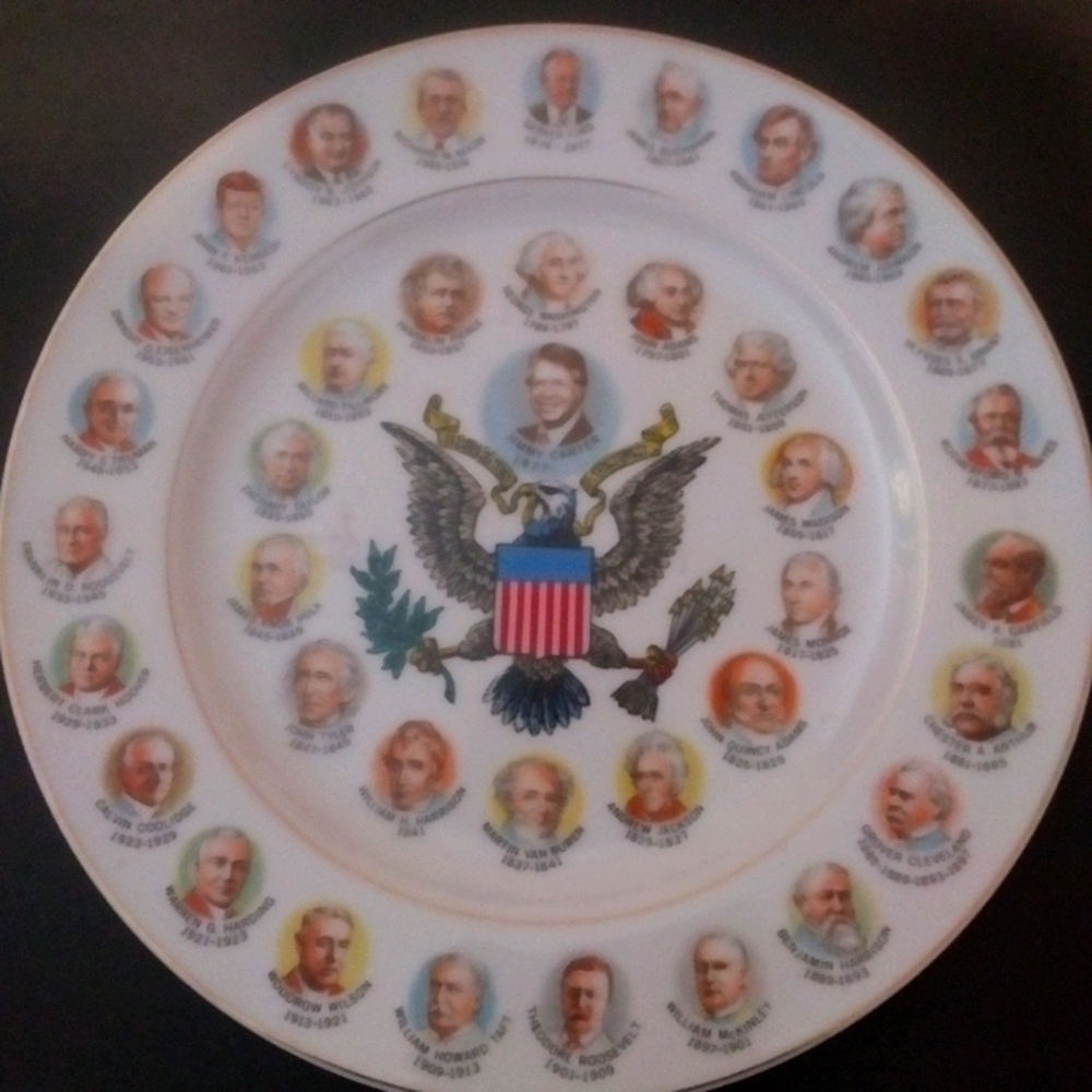 Vintage 1977 Collectible Plate - Jimmy Carter